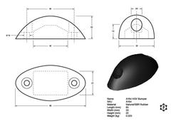 R164 LKW-Stoßstange (65 x 33 x 22 mm)