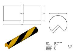 R282 Schaumstoffkante (1000 x 40 mm)