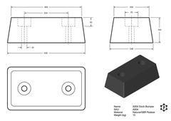 R004 Anlegepuffer (448 x 250 x 153 mm)