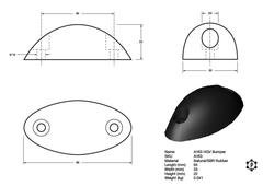 R163 LKW-Stoßstange (65 x 33 x 22 mm)