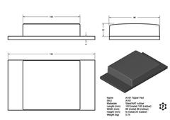 R161 KipperPad (152 x 88 x 28 mm)