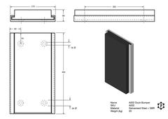 R002 Dockpuffer (465 x 270 x 66 mm)