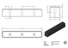 R802 Dockpuffer (490 x 80 x 80 mm)