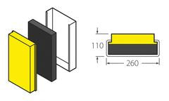 R021 Anfahrpuffer (450 x 275 x 110 mm)