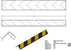 R093 Eckenschutz (98 x 98 x 800 mm)