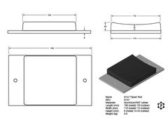 R247 Kipperauflage (190 x 115 x 20-26 mm)