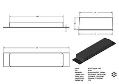 R162 Kipperauflage (355 x 75 x 30 mm)