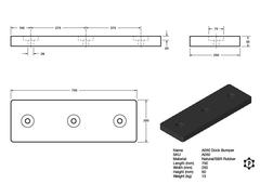 R050 Unterlage (750 x 250 x 50 mm)