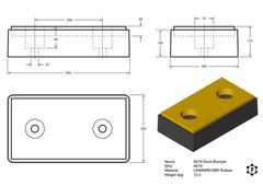 R019 Anfahrpuffer (450 x 250 x 115 mm)