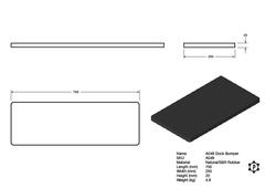 R049 Unterlage (750 x 250 x 20 mm)