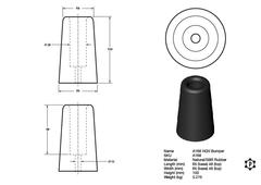 R168 LKW-Stoßstange (65 x 100 mm)