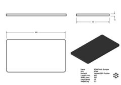 R044 Unterlage (450 x 250 x 15 mm)