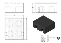 R239 Modulare Schlauchrampe (350 x 400 x 180 mm)