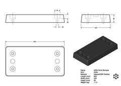 R264 Anfahrpuffer (600 x 300 x 80 mm)