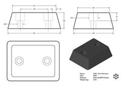 R001 Anfahrpuffer (330 x 250 x 100 mm)