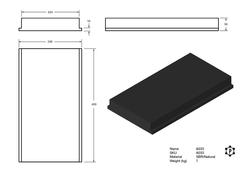 R033 Frontplatte (450 x 245 x 50 mm)