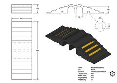 R228 2-Kanal-Kabelrampe (850 x 300 x 125 mm)